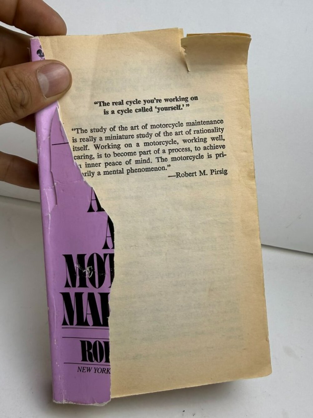 Zen and the Art of Motorcycle Maintenance Robert M Pirsig 0553277472 FLAWS